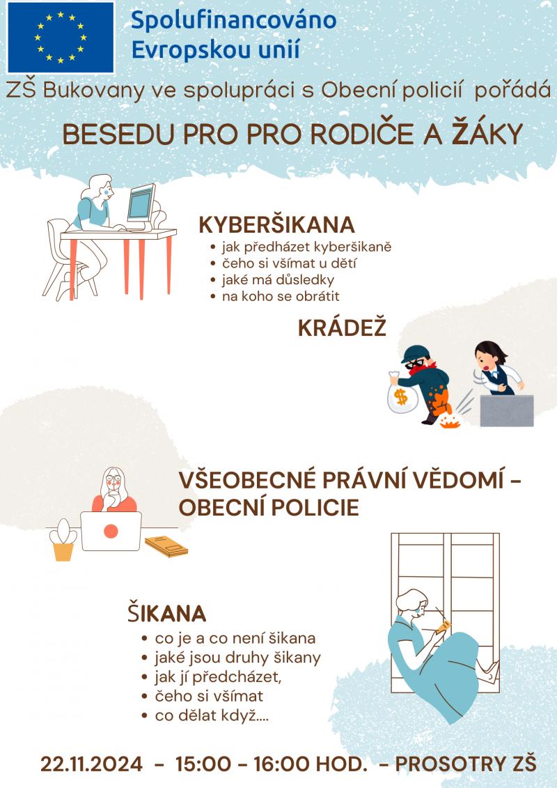 Beseda pro rodiče a žáky